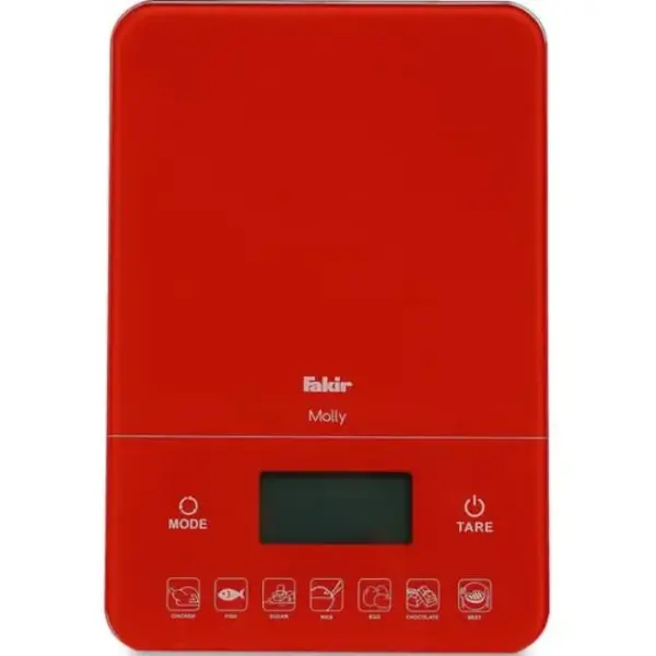 Mətbəx tərəzisi Fakir MOLLY RED KITCHEN SCALE
